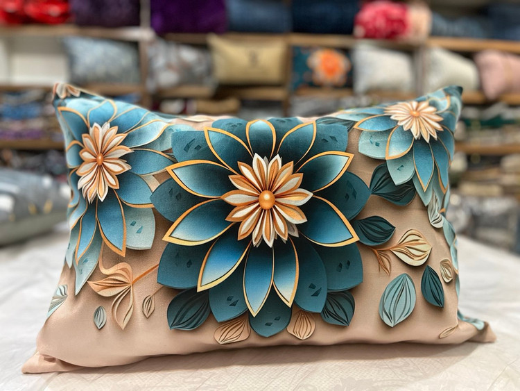روبالشتی مخمل سه بعدی