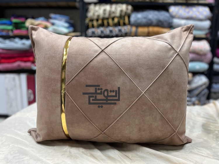 روبالشتی مخمل مبلی تک نوار